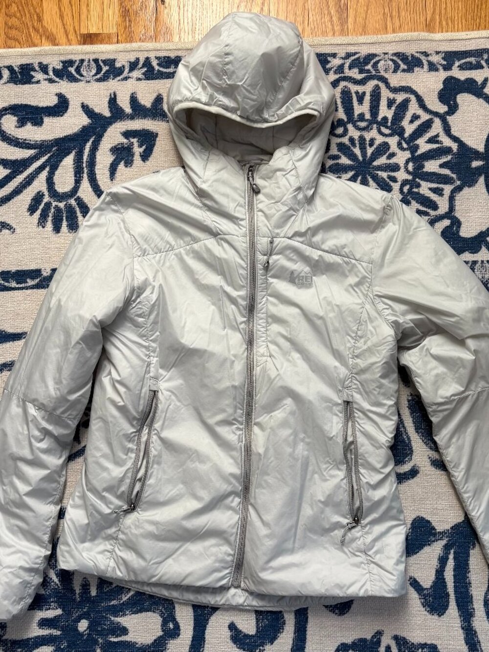 Like New, REI Light Puffer Coat, Light Gray XS